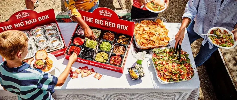 Catering a party with Red Robin