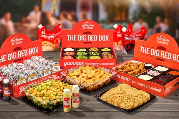Red Robin Catering deluxe burger bundle